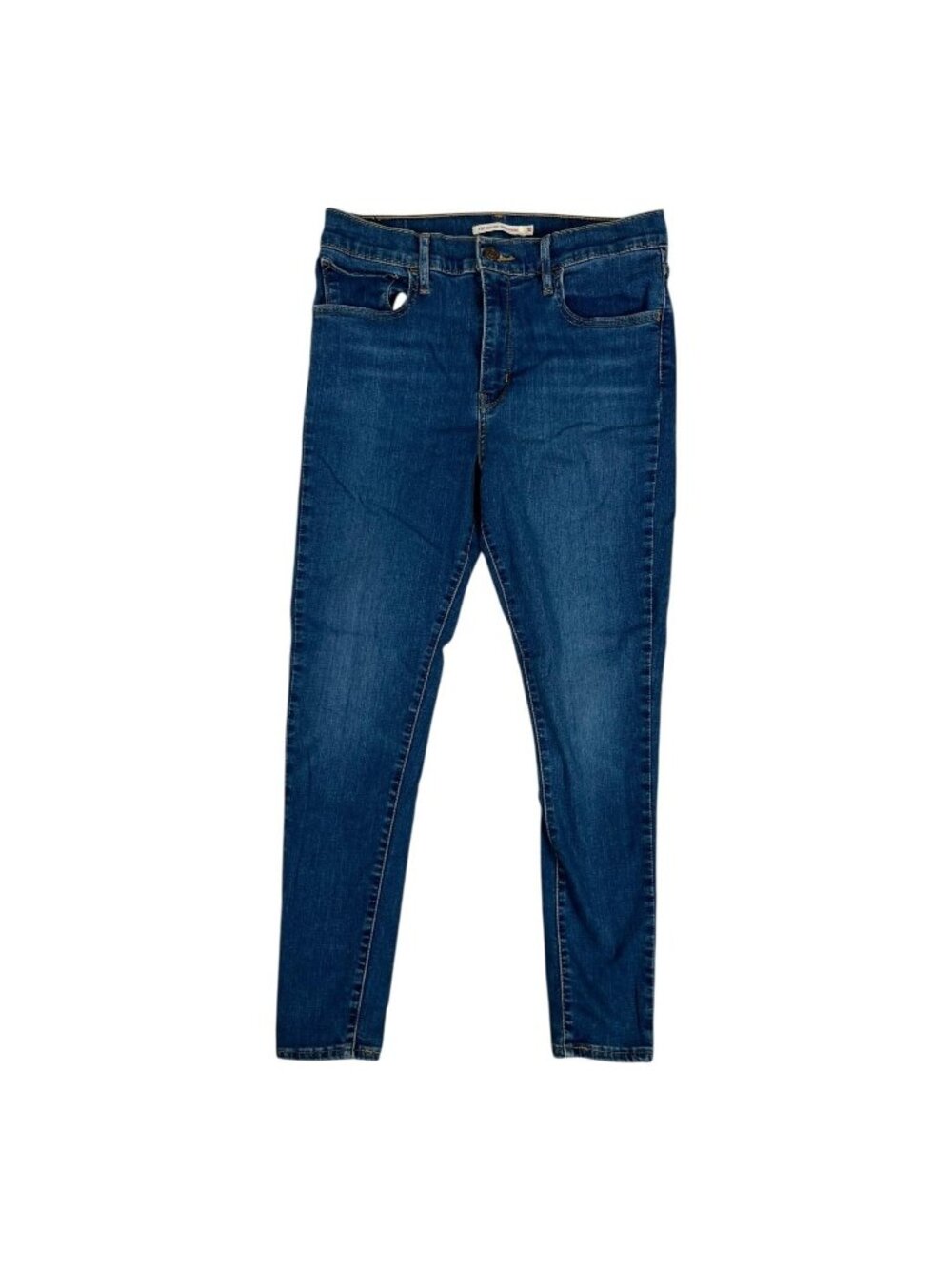 Levi's 720 High Rise Super Skinny Jeans Womens 30 Blue Stretch Denim Medium Wash